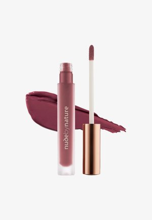 NUDE BY NATURE SATIN LIQUID LIPSTICK - Lip Stain - rich plum