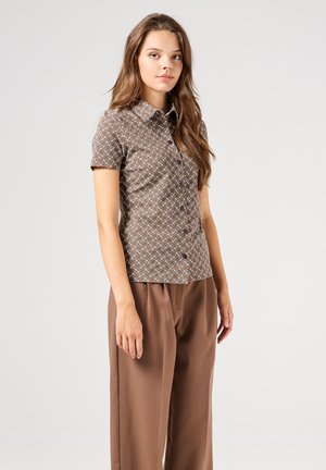 HOPE LOVE - WITH PRINT - Overhemdblouse - camel