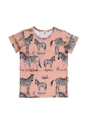 ZEBRA FAMILY - Print T-shirt - pink