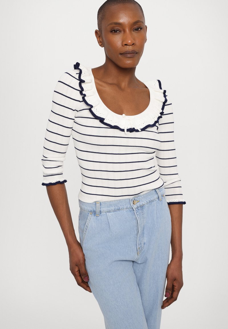 Haut (chemisier) Claudie Pierlot - Taille 36 - Couleur Rose - Occasion Très Bon état - Fabriqué En France