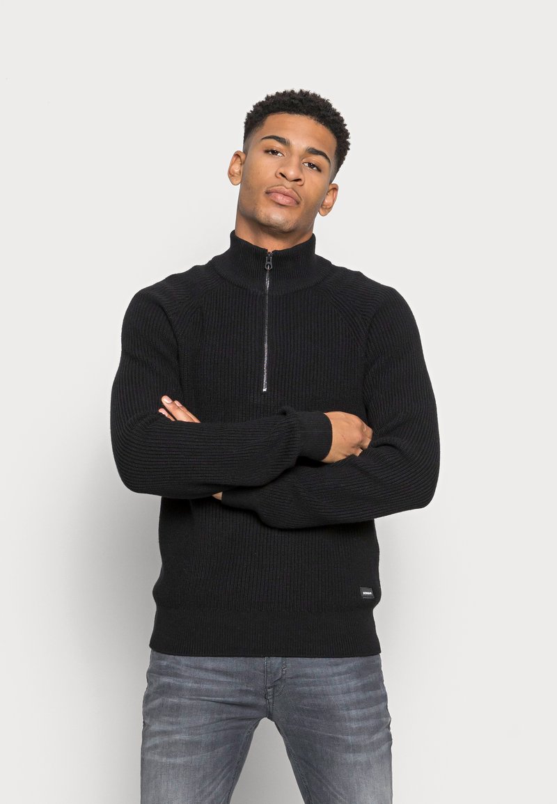 Denham CALDER HALF ZIP - Camisola - black