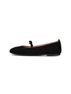 BETAR - Ballerina's met enkelbandjes - zwart