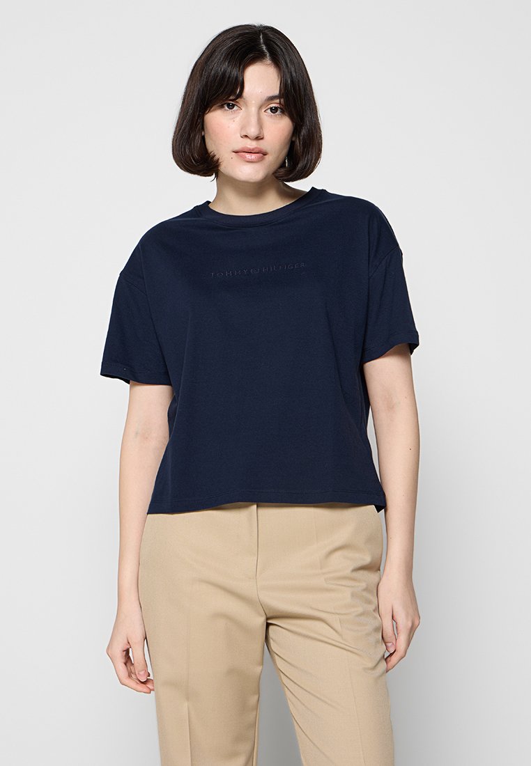 Tommy Hilfiger T-shirt basic donkerblauw