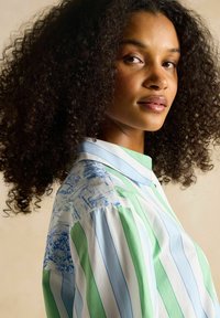 Tom Joule AMILLA LONGLINE - Button-down blouse - blue green stripe