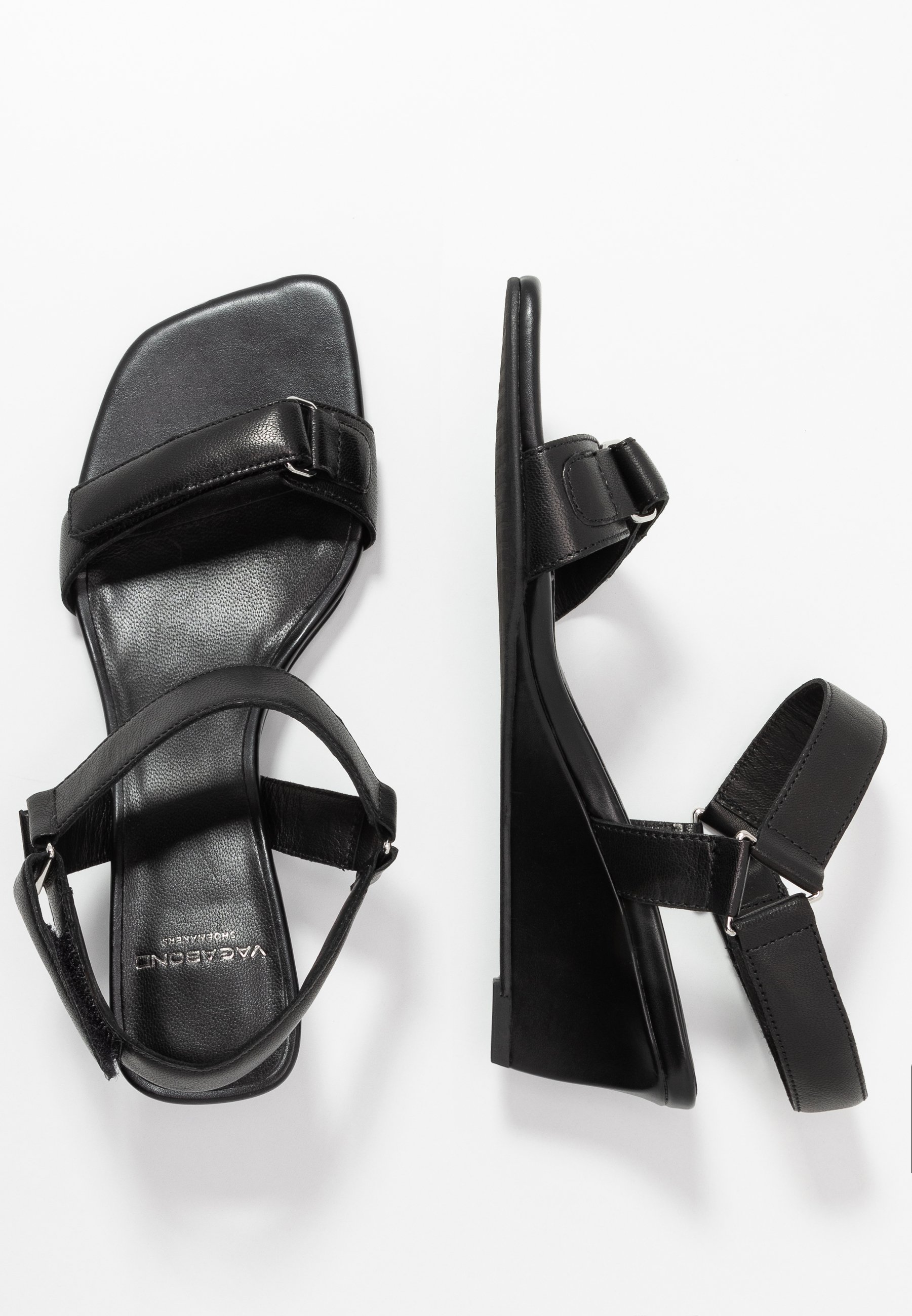 NELLIE Sandaletter med kilklack black NELLIE Sandaletter med kilklack black