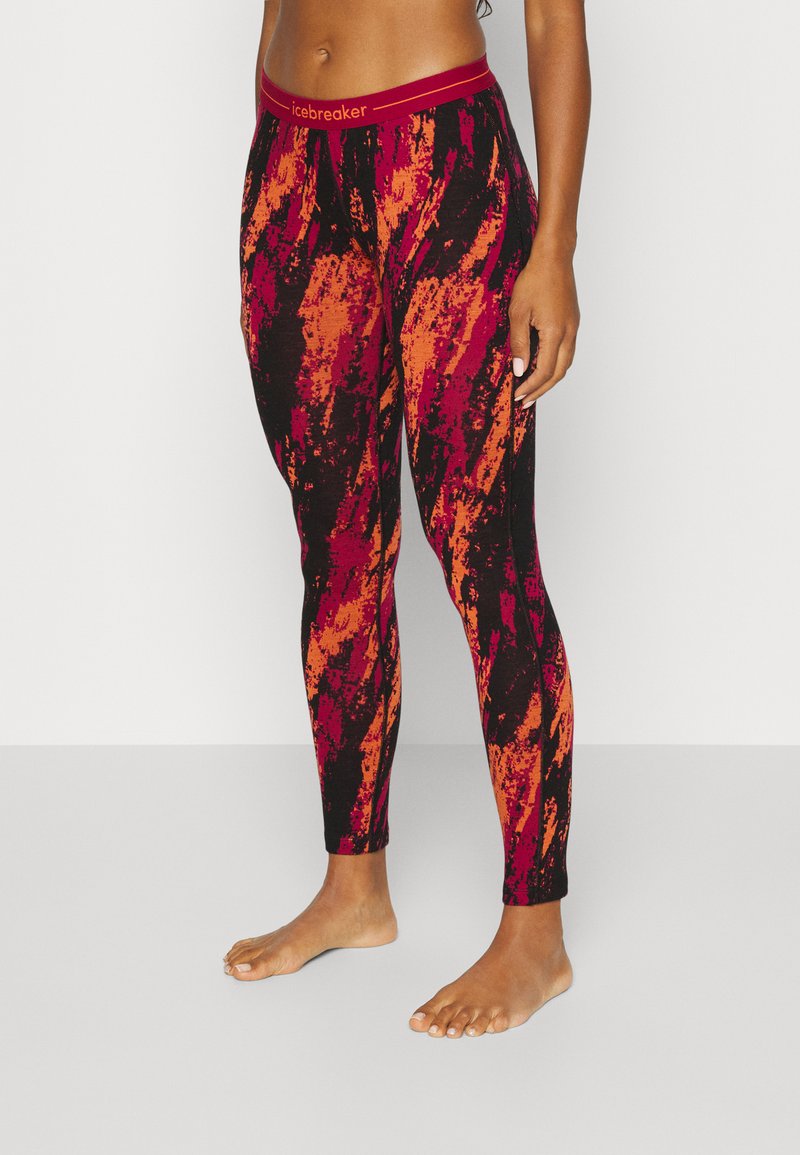 Icebreaker WOMEN 250 VERTEX LEGGINGS SEDIMENTARY Unterhose lang cherry/flash/black/rot