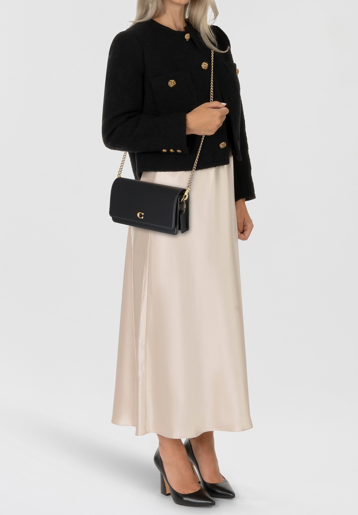 coach evie backpack black – Pebbled Leather with Gold-Tone Hardware – KismetMags Leather body COACH EVIE LONG WALLET WITH