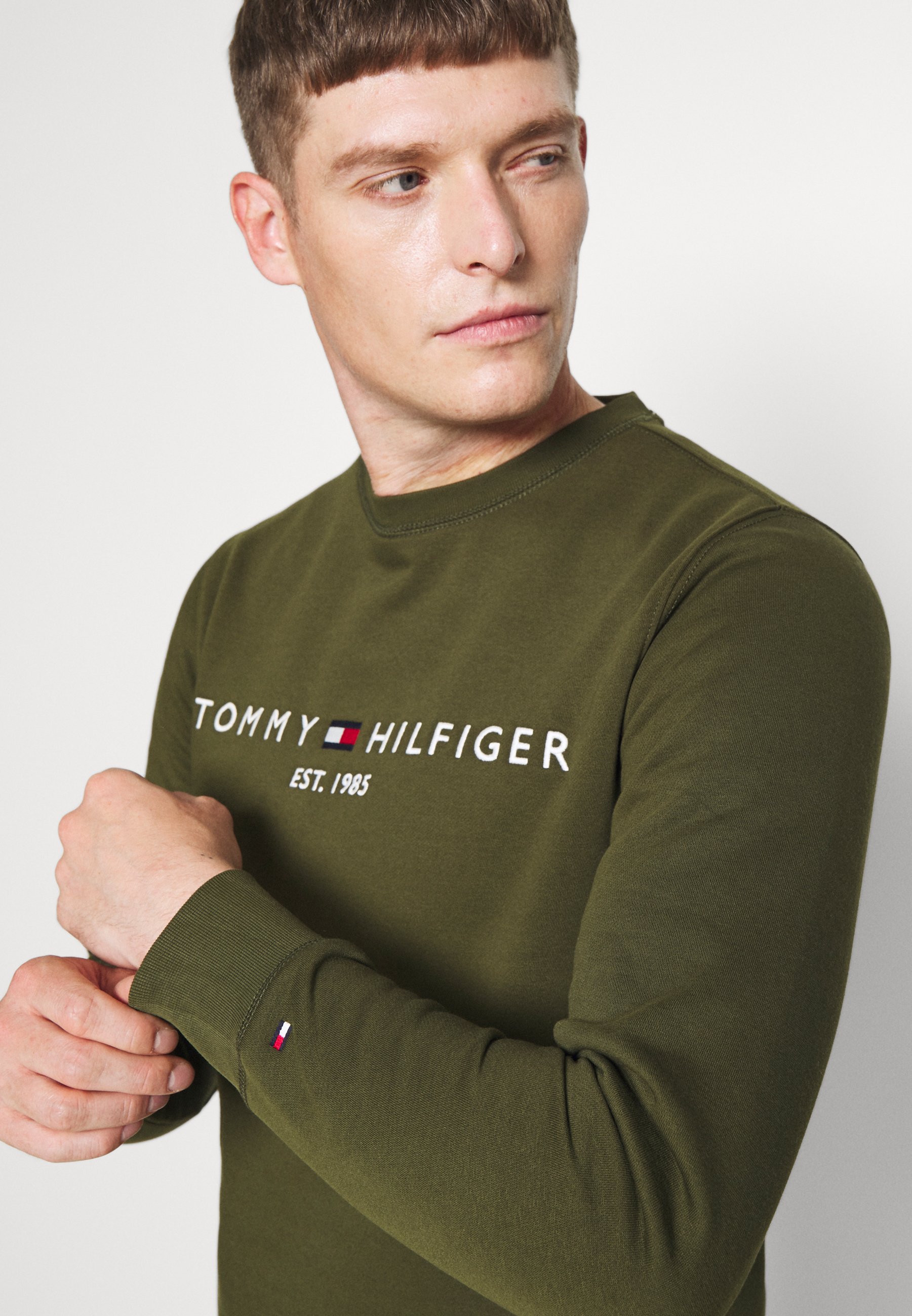 Tommy Hilfiger Sudadera - olivewood/verde oliva - Zalando.es