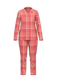 Götzburg SET LANG - Pyjama - rot mittel karo
