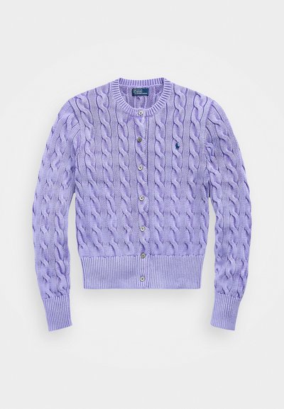Polo Ralph Lauren CABLE KNIT COTTON CARDIGAN - Neuletakki - lavender