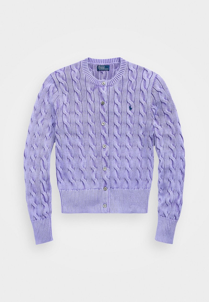Polo Ralph Lauren CABLE KNIT COTTON CARDIGAN - Kofta - lavender