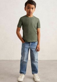 Reiss REISS BLESS CREW NECK T-SHIRT - Camiseta básica - dark sage
