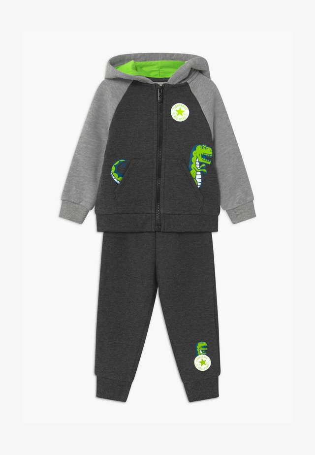 COLORBLOCK DINO SET - Verryttelypuku - black heather