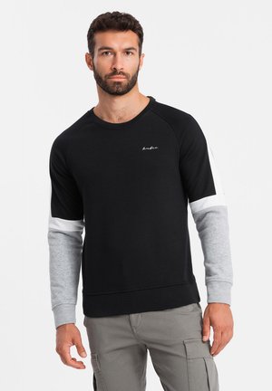 Ombre Mikina - black grey white