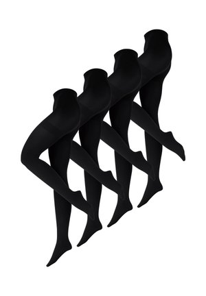 4-PACK FEIN - Medias - schwarz