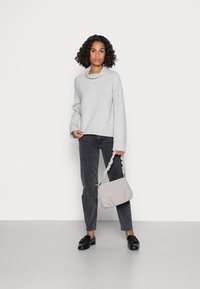 Marc O'Polo LONGSLEEVE STAND UP COLLAR - Camisola - multi/foggy melange