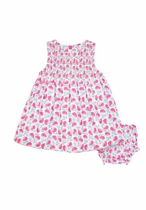 JoJo Maman Bébé STRAWBERRY BLOOM SMOCKED - REGULAR FIT SET - Denné šaty - pink
