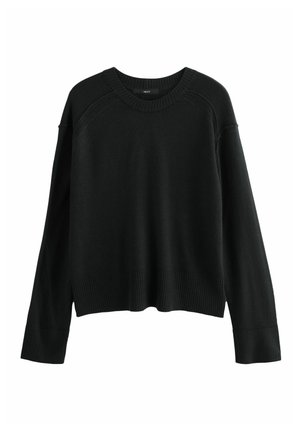 COSY CREW NECK - Strickpullover - black