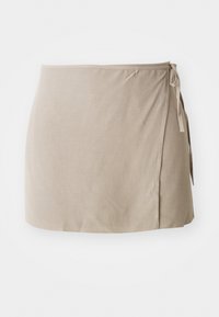 TAILORED WRAP SKIRT - Minijupe - dusty mole