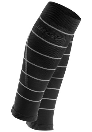 CEP THE RUN COMPRESSION REFLECTIVE CALF SLEEVES MEN - MADE IN GERMANY - Beenwarmer - black