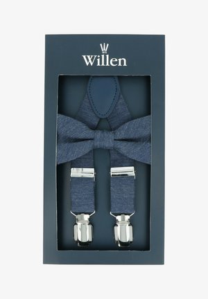 SET UNI MELANGE - Bow tie - marine