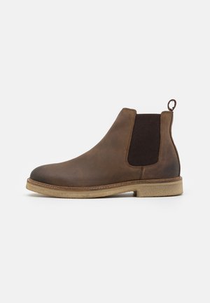 LEATHER - Classic ankle boots - brown