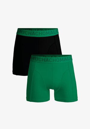 MUCHACHOMALO 2-PACK MICROFIBER SOLID - Alsónadrágok - black green