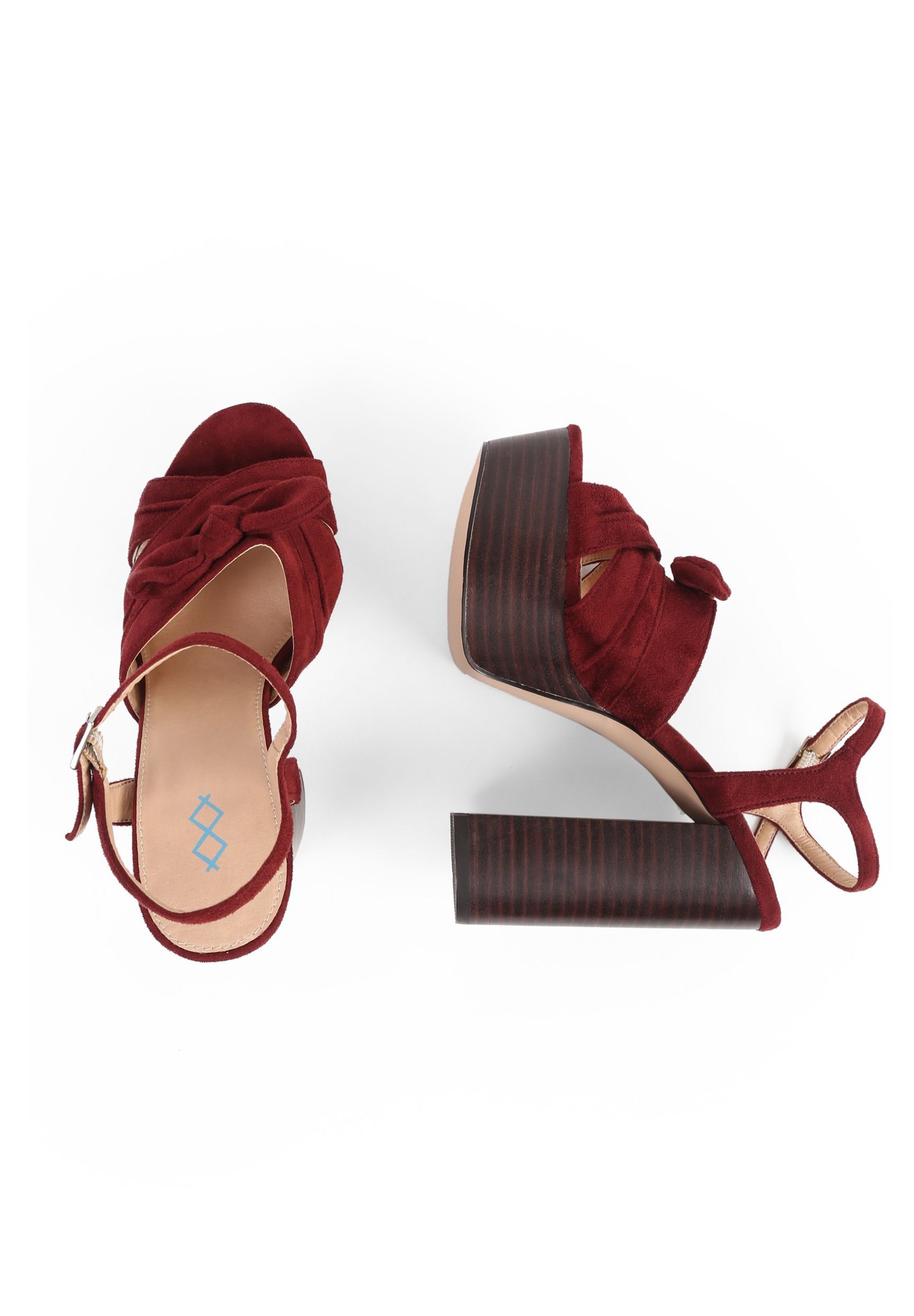 MIM Shoes SICILIA - Sandalias con plataforma - granate/burdeos - Zalando.es