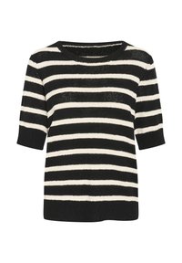 CUMesa Short Sleeve - Neule - black whitecap stripe