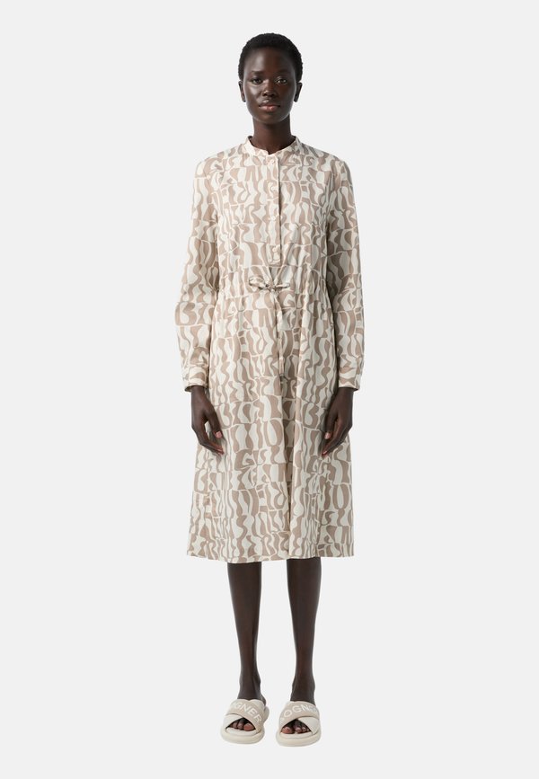 Blusenkleid - karamell creme