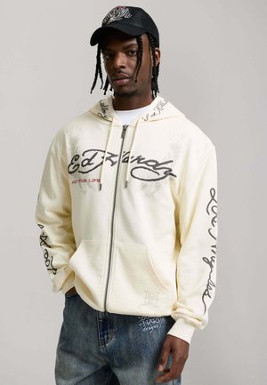 RELAXED ART FOR LIFE TATTOO - Sweatjacke - ecru