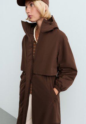 OYSHO, FELLEX® AEROGEL 10K WATERPROOF LONG PADDED JACKET - Waterproof jacket - brown