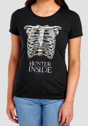 Cotton Soul, SUPERNATURAL/HUNTER INSIDE - Print T-shirt - black