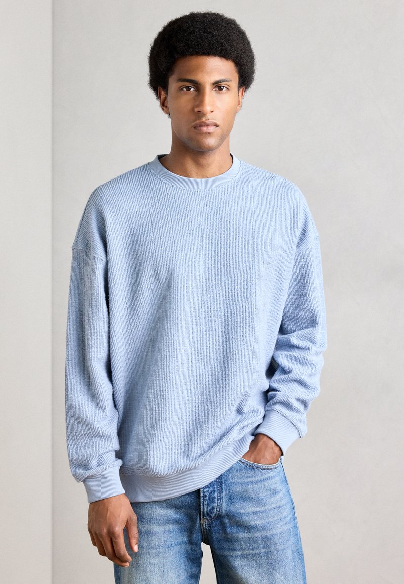 Scotch & Soda TEXTURED - Ikdienas džemperis - faded denim