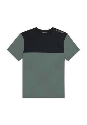 T-shirt con stampa - black/green