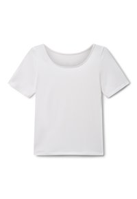 United Colors of Benetton SLIM FIT REVERSIBLE - Jednoduché tričko - white