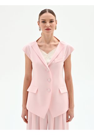 MONOPETTO PASTELLO - Smanicato - rosa pastello