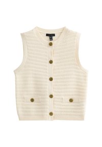 BUTTON UP  - Chaleco - cream
