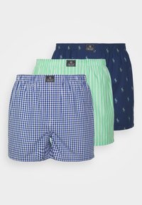 Não selecionado, blue/light green/dark blue