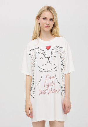 Terranova CON STAMPA - Camicia da notte - bianco lana