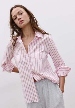 BASIC STRIPED WITH POCKET - Hemdbluse - light pink