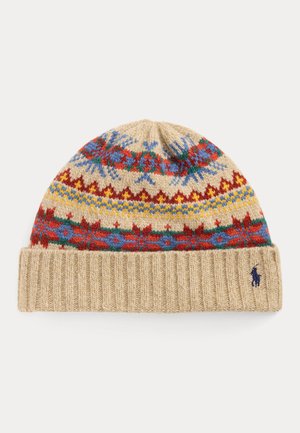 Polo Ralph Lauren, FAIR ISLE WOOL-BLEND BEANIE - Bonnet - multi-coloured