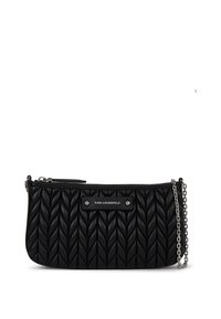 WEAVE SHOULDER POUCH - Carteira de mão - black-nickel