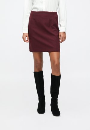 OLANA SKIRT - Μίνι φούστα - wine