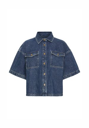 ICHI, IHKAMINA SH - Blúzka so zapínaním na gombíky - medium blue