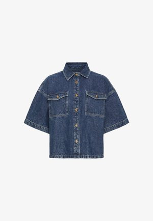 ICHI, IHKAMINA SH - Blúzka so zapínaním na gombíky - medium blue