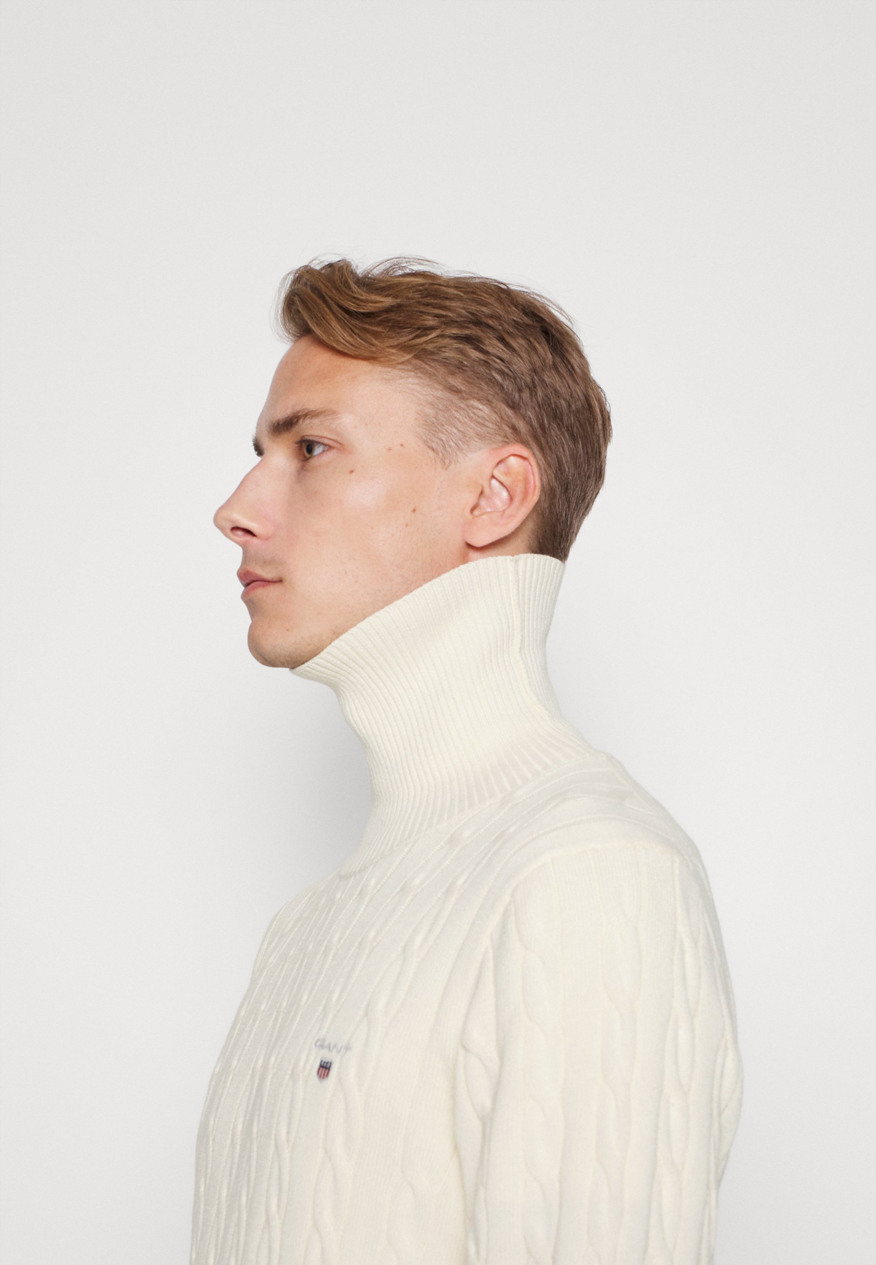 GANT CABLE TURTLE NECK - Strikkegenser 