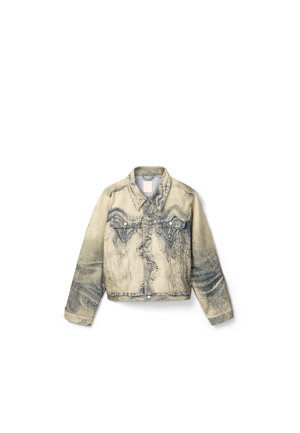 Chaqueta vaquera - beige/schwarz