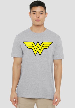 Cotton Soul, Print T-shirt - mottled light grey