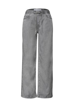 Street One Studio, WIDE LEG JEANS MIT ELASTIKBUND - Wide Leg - grey authentic wash